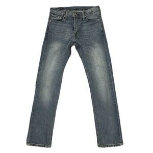 Vintage Levi's 513 Medium Wash Men's 30 X 30 Straight‎ Leg  Mid Rise Workwear
